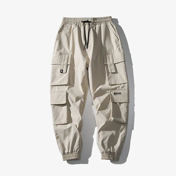 Alwanova Oversized Black Cargo Joggers