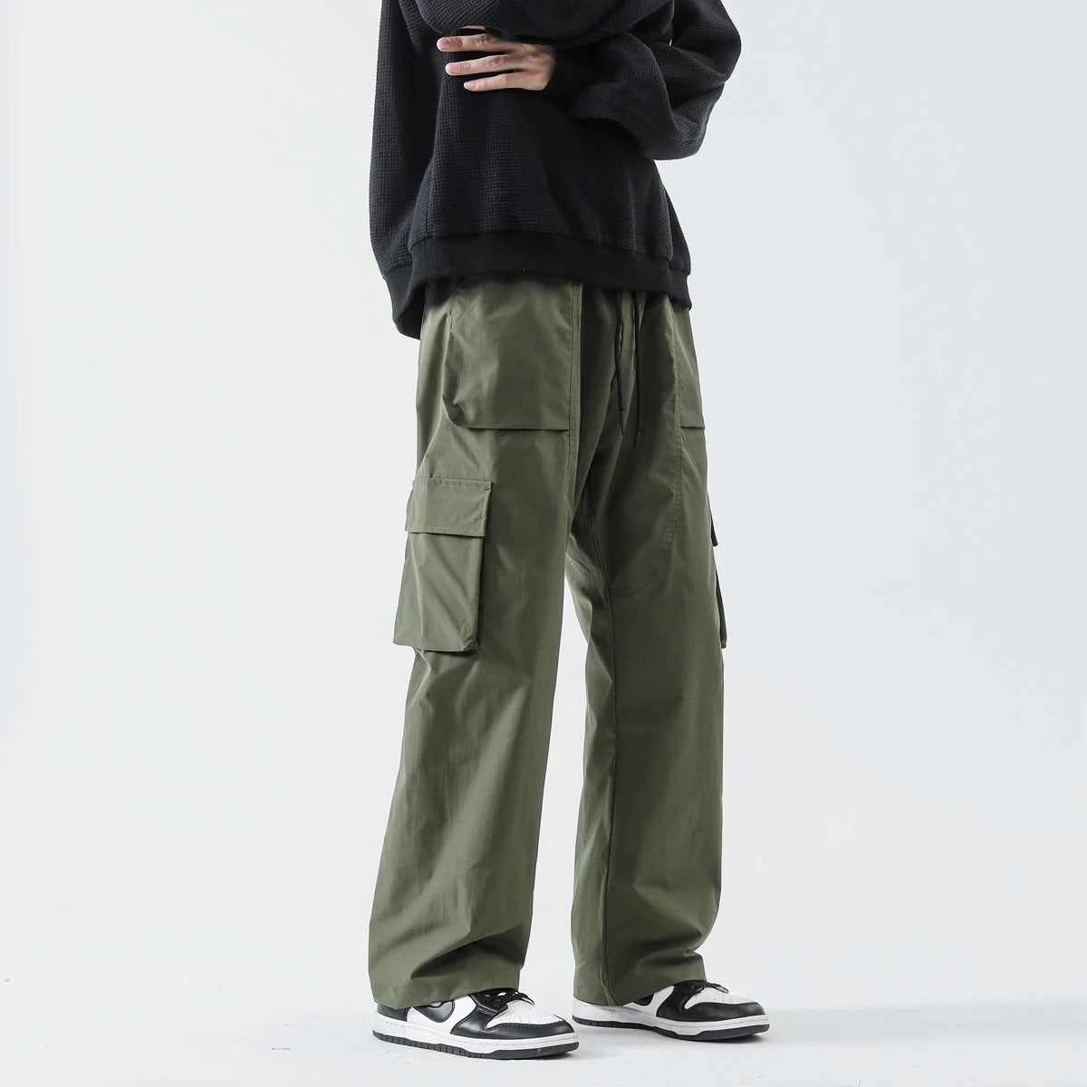 Alwanova Multi-Pocket Streetwear Joggers