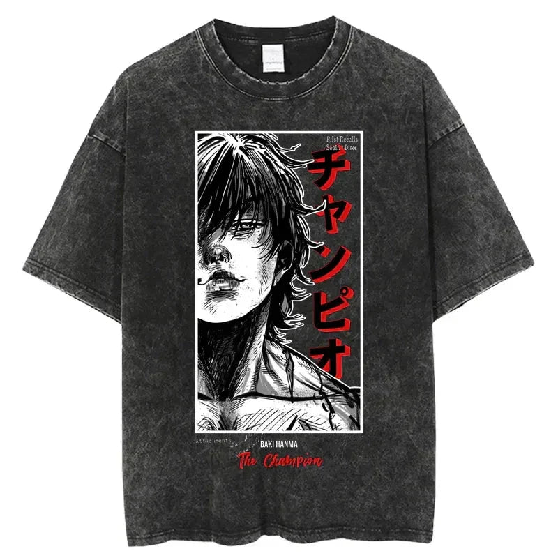 Vintage Anime Print T-Shirt - Wichuw