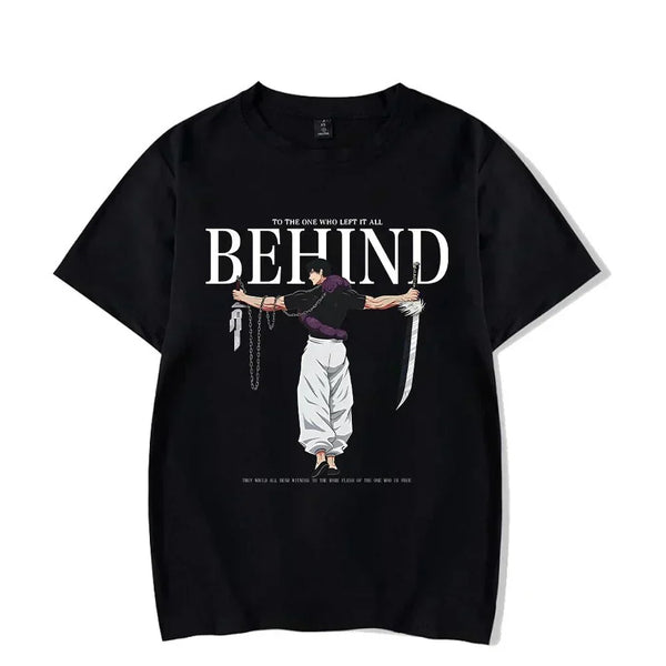 Vintage Washed Anime Print T-shirt - Wichuw