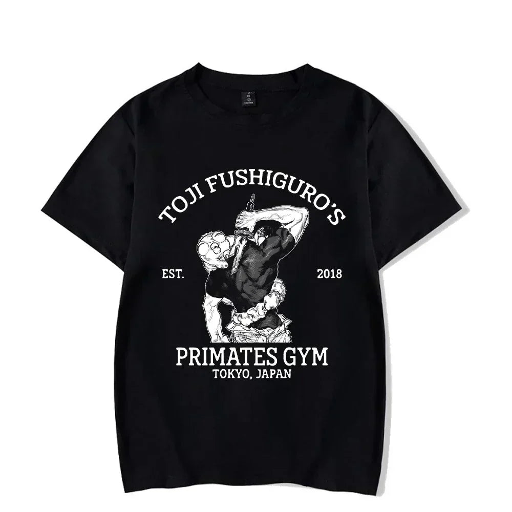 Vintage Washed Anime Print T-shirt - Wichuw