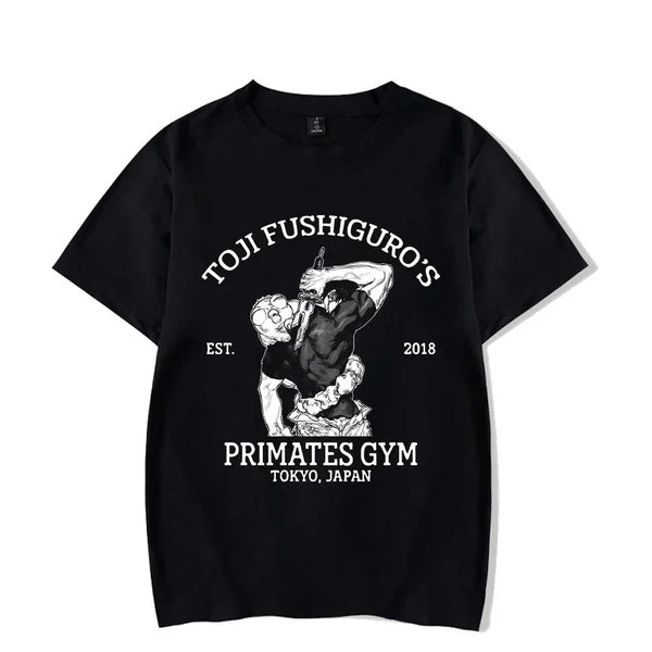 Vintage Washed Anime Print T-shirt - Wichuw